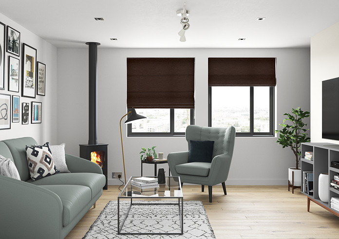 Maurice, Chocolate - Roman Blind - Image 5